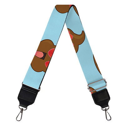 Lovely Poop Pattern Print Bag Strap