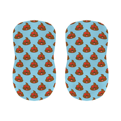 Lovely Poop Pattern Print Bar Stool Covers