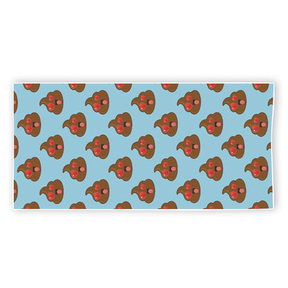 Lovely Poop Pattern Print Beach Towel