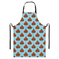 Lovely Poop Pattern Print Bib Apron With Pocket