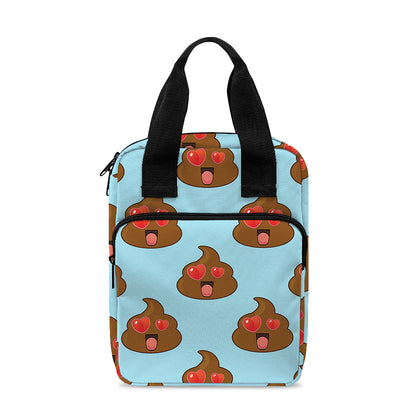 Lovely Poop Pattern Print Bible Tote Bag