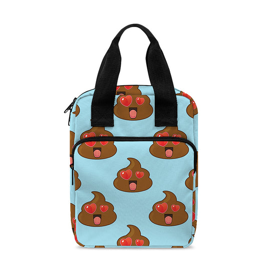 Lovely Poop Pattern Print Bible Tote Bag