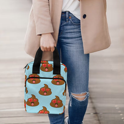 Lovely Poop Pattern Print Bible Tote Bag