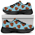Lovely Poop Pattern Print Black Chunky Shoes