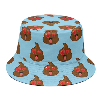 Lovely Poop Pattern Print Bucket Hat