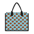Lovely Poop Pattern Print Canvas Tote Bag