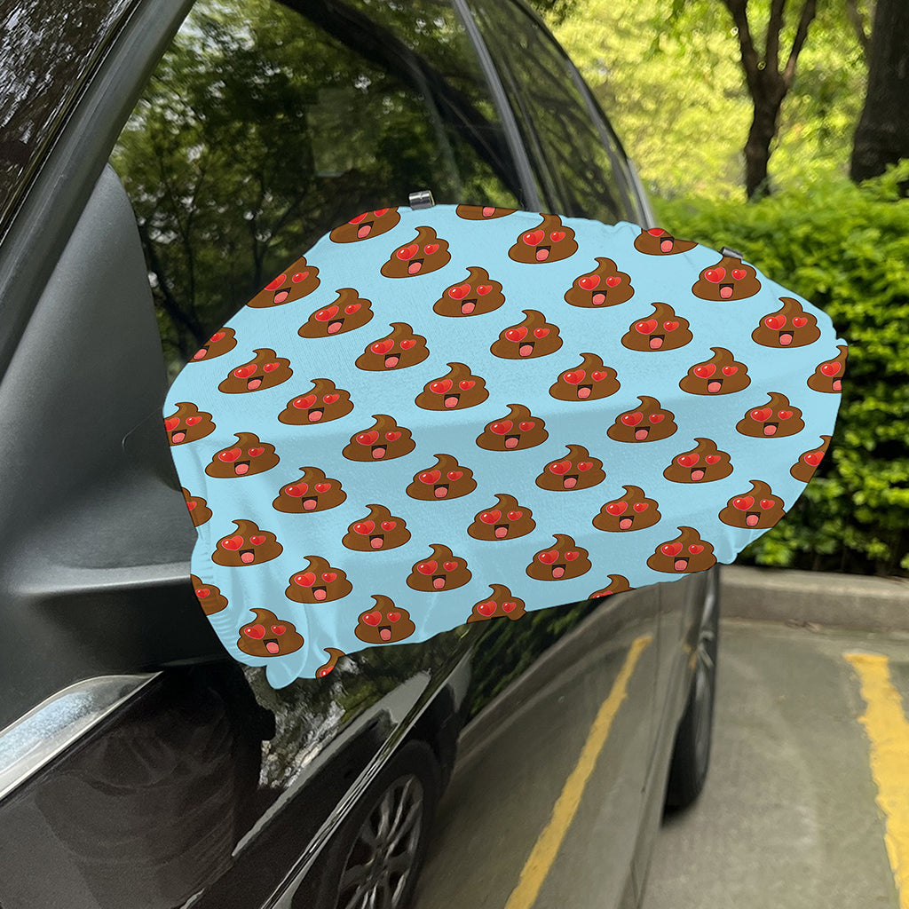 Lovely Poop Pattern Print Car Side Mirror Covers