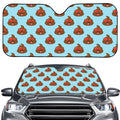 Lovely Poop Pattern Print Car Windshield Sun Shade