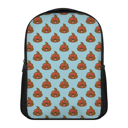 Lovely Poop Pattern Print Casual Backpack