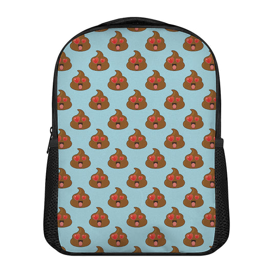 Lovely Poop Pattern Print Casual Backpack