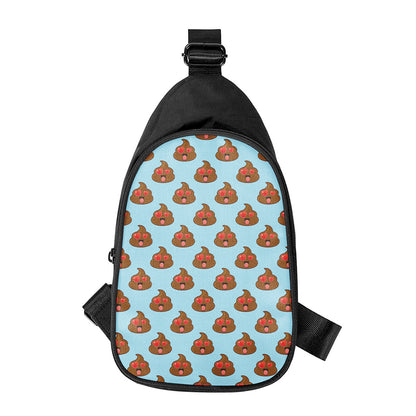 Lovely Poop Pattern Print Chest Bag