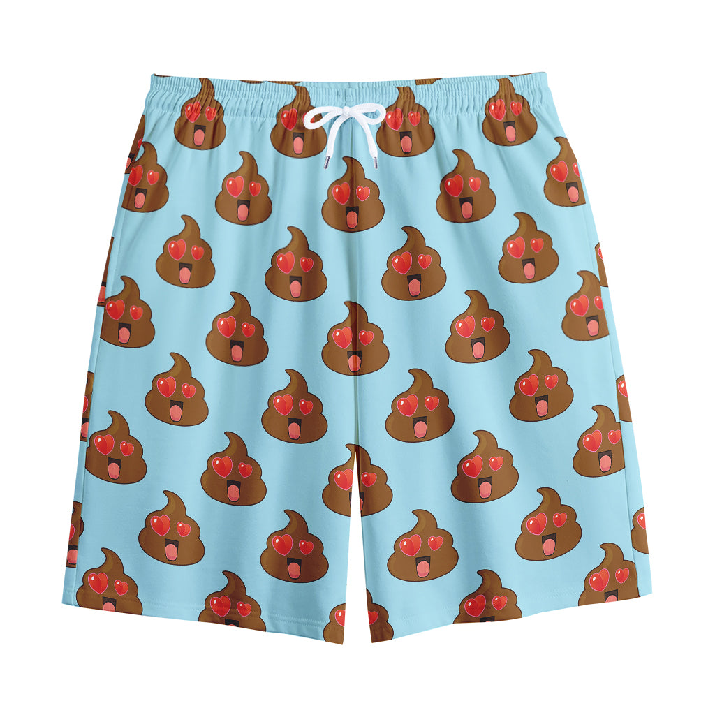 Lovely Poop Pattern Print Cotton Shorts