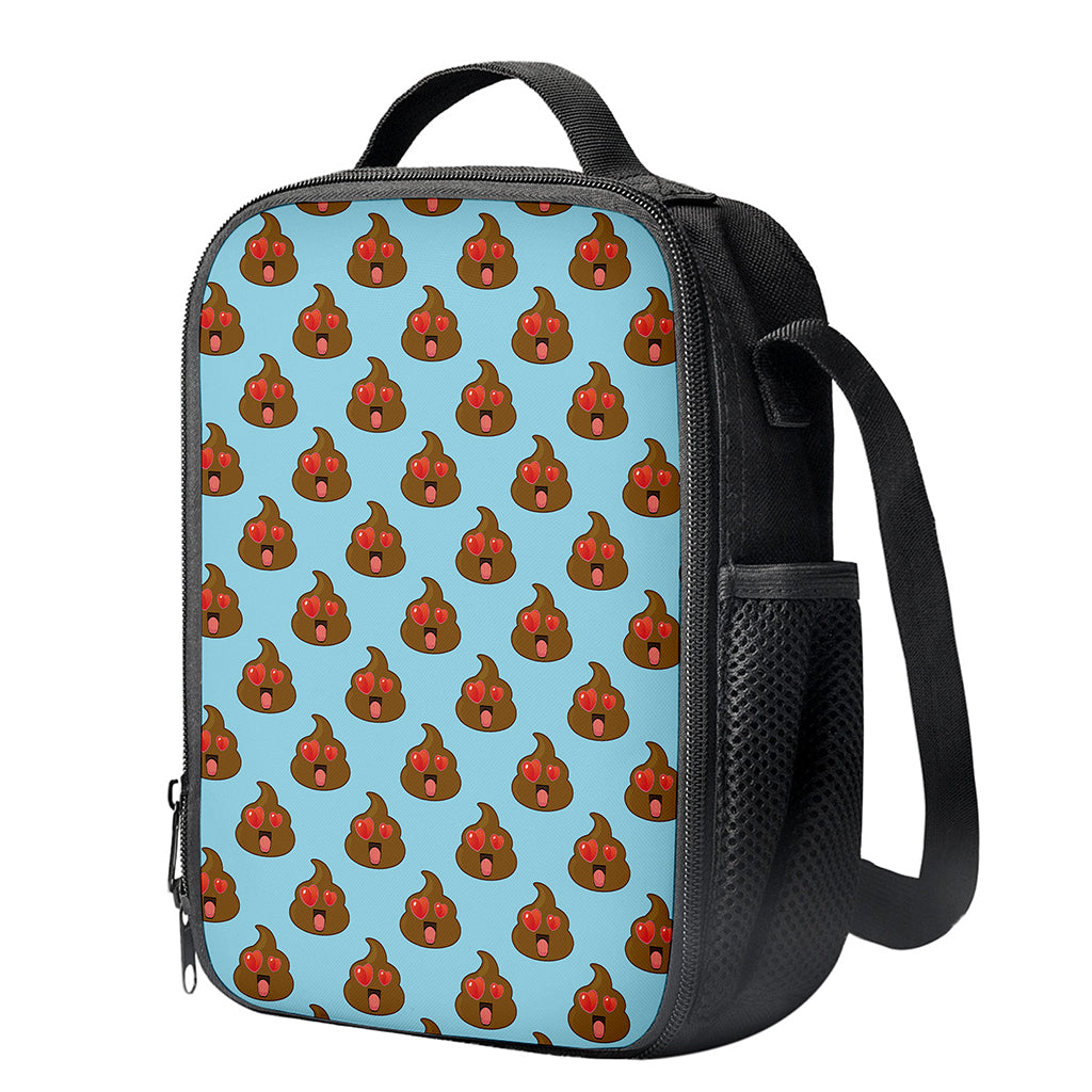 Lovely Poop Pattern Print Crossbody Lunch Bag