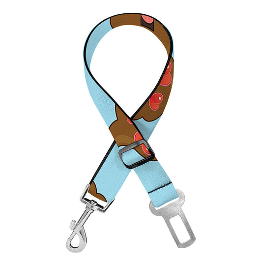 Lovely Poop Pattern Print Dog Seat Belt