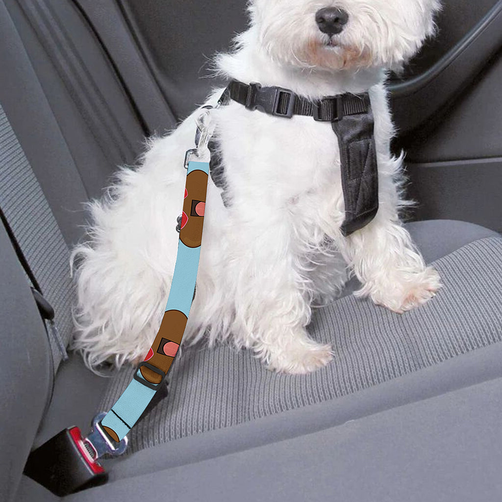 Lovely Poop Pattern Print Dog Seat Belt