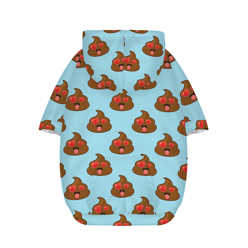 Lovely Poop Pattern Print Dog Zip Up Hoodie