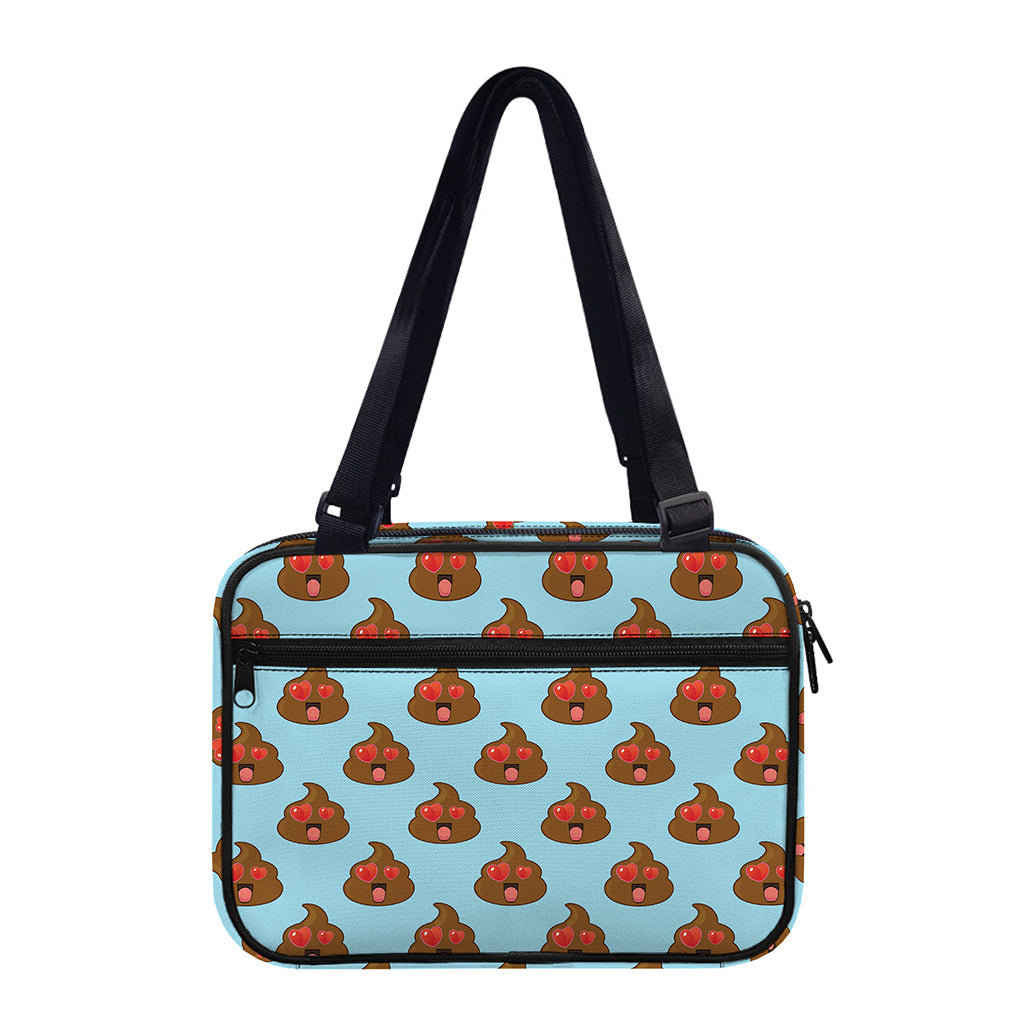 Lovely Poop Pattern Print Double Strap Bible Bag