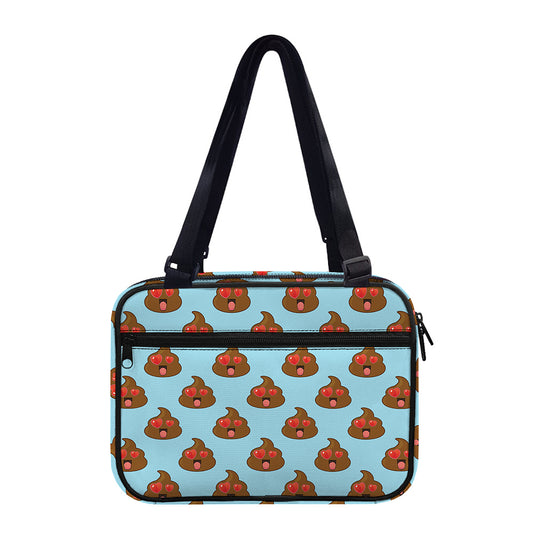Lovely Poop Pattern Print Double Strap Bible Bag