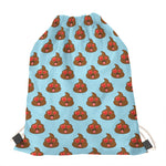 Lovely Poop Pattern Print Drawstring Bag