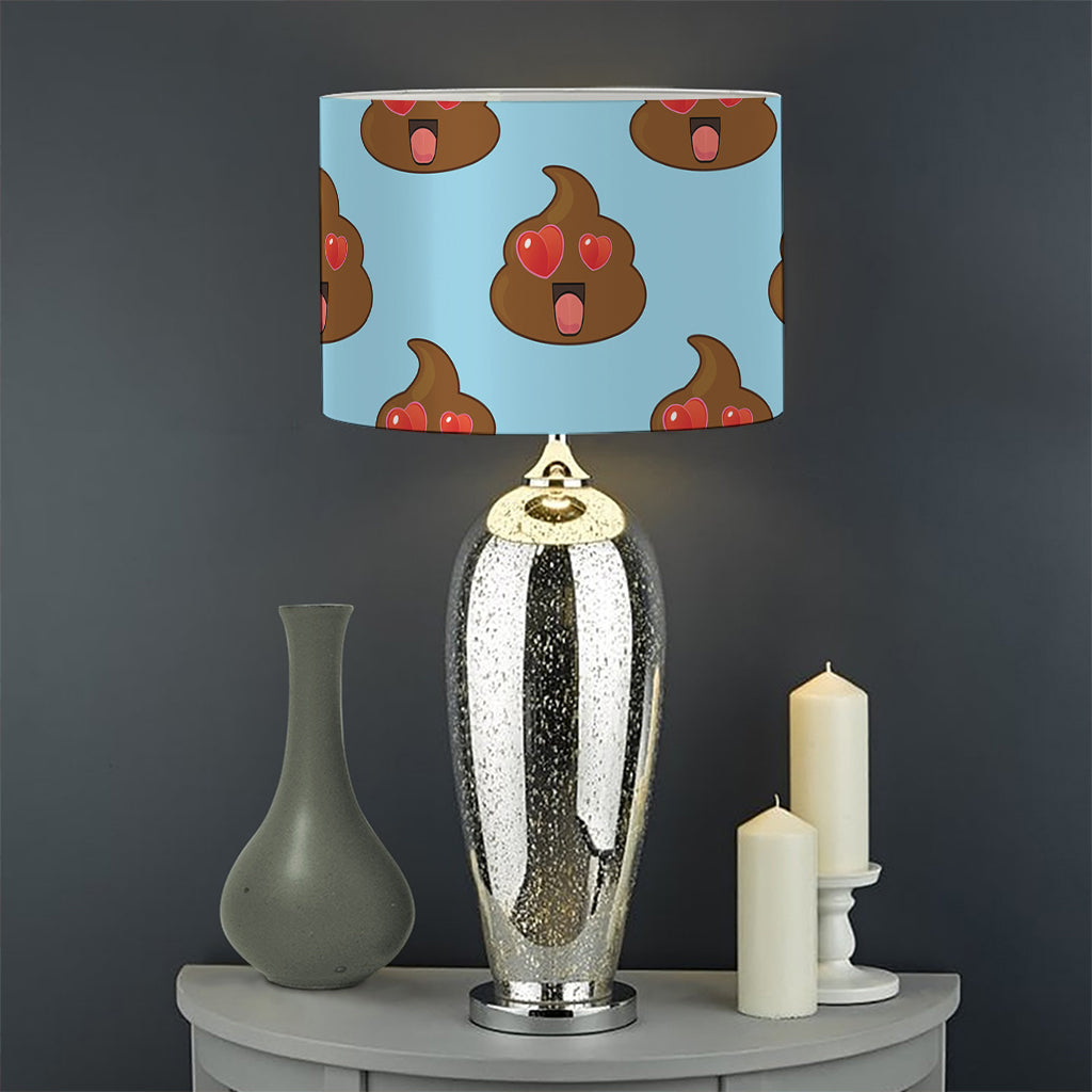 Lovely Poop Pattern Print Drum Lamp Shade