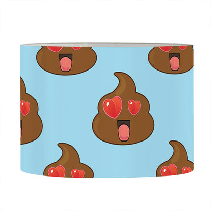 Lovely Poop Pattern Print Drum Lamp Shade