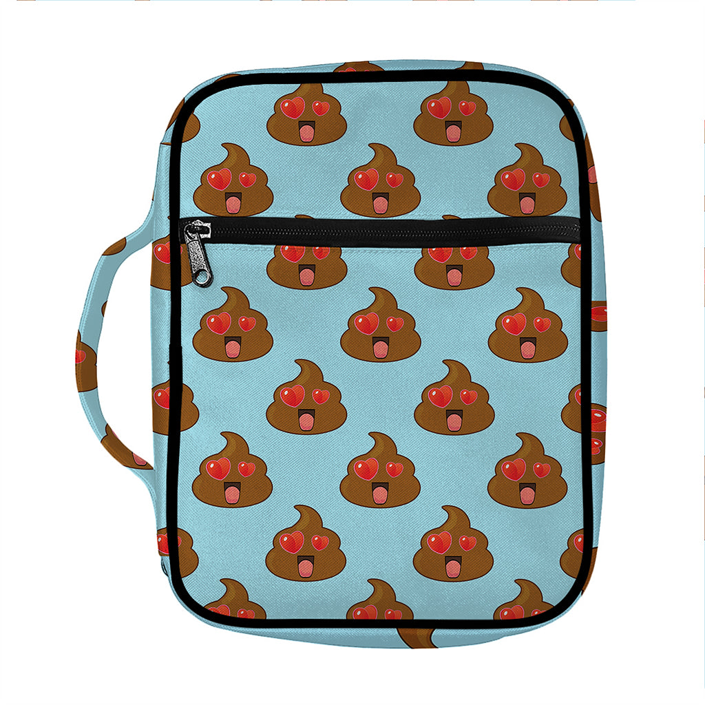 Lovely Poop Pattern Print Front Pocket Bible Bag