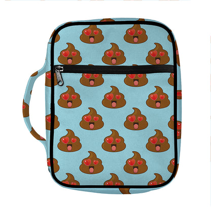 Lovely Poop Pattern Print Front Pocket Bible Bag