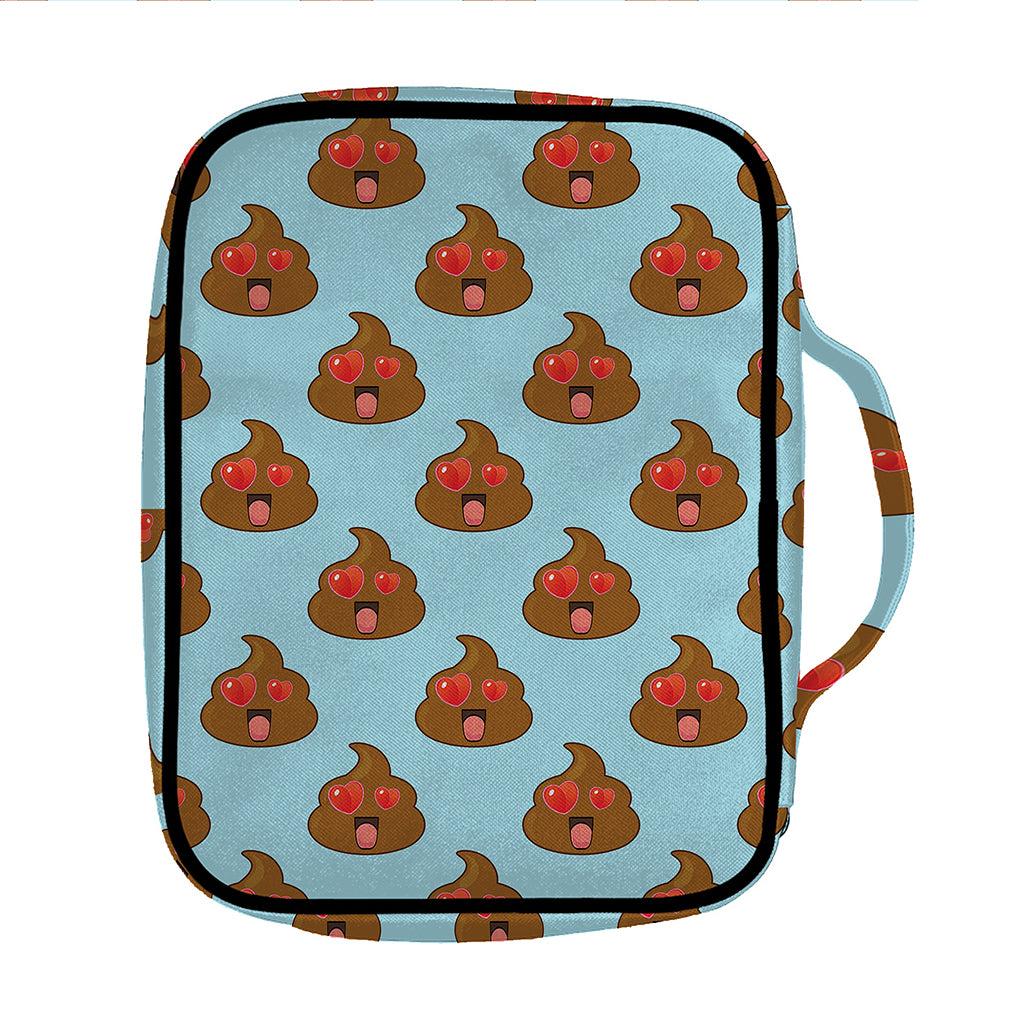 Lovely Poop Pattern Print Front Pocket Bible Bag