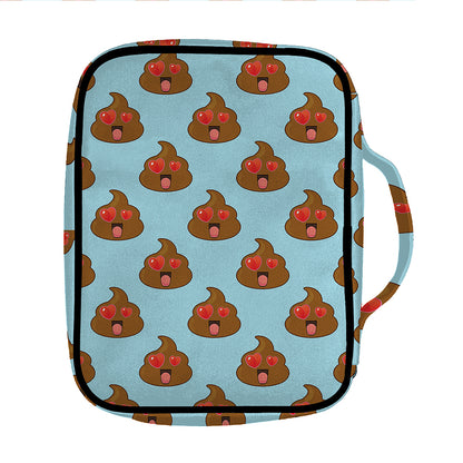 Lovely Poop Pattern Print Front Pocket Bible Bag