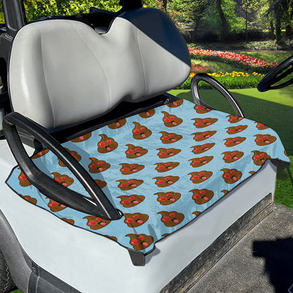 Lovely Poop Pattern Print Golf Cart Seat Cover