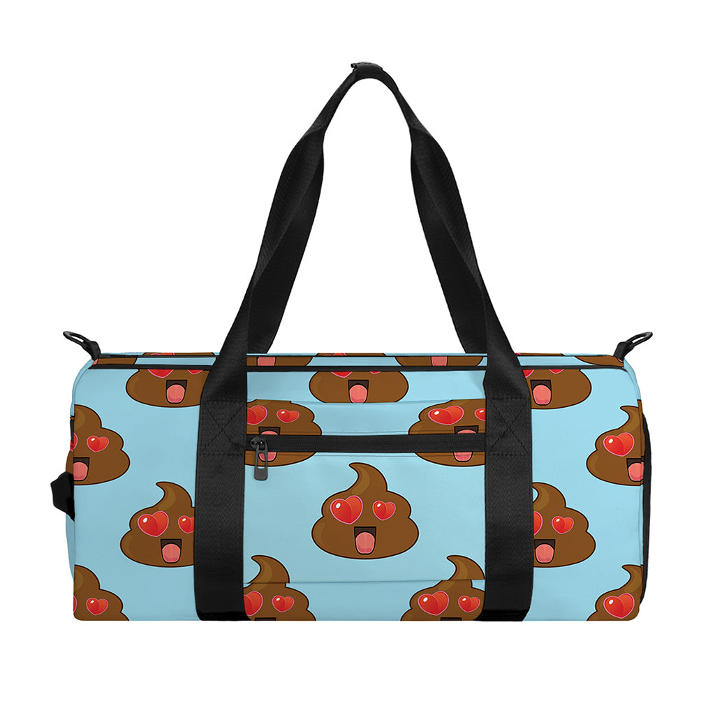 Lovely Poop Pattern Print Gym Bag