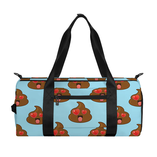 Lovely Poop Pattern Print Gym Bag