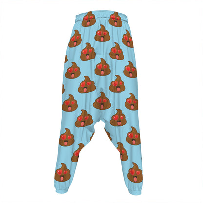 Lovely Poop Pattern Print Hammer Pants