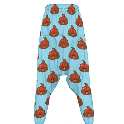 Lovely Poop Pattern Print Hammer Pants