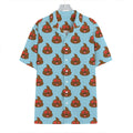Lovely Poop Pattern Print Hawaiian Shirt