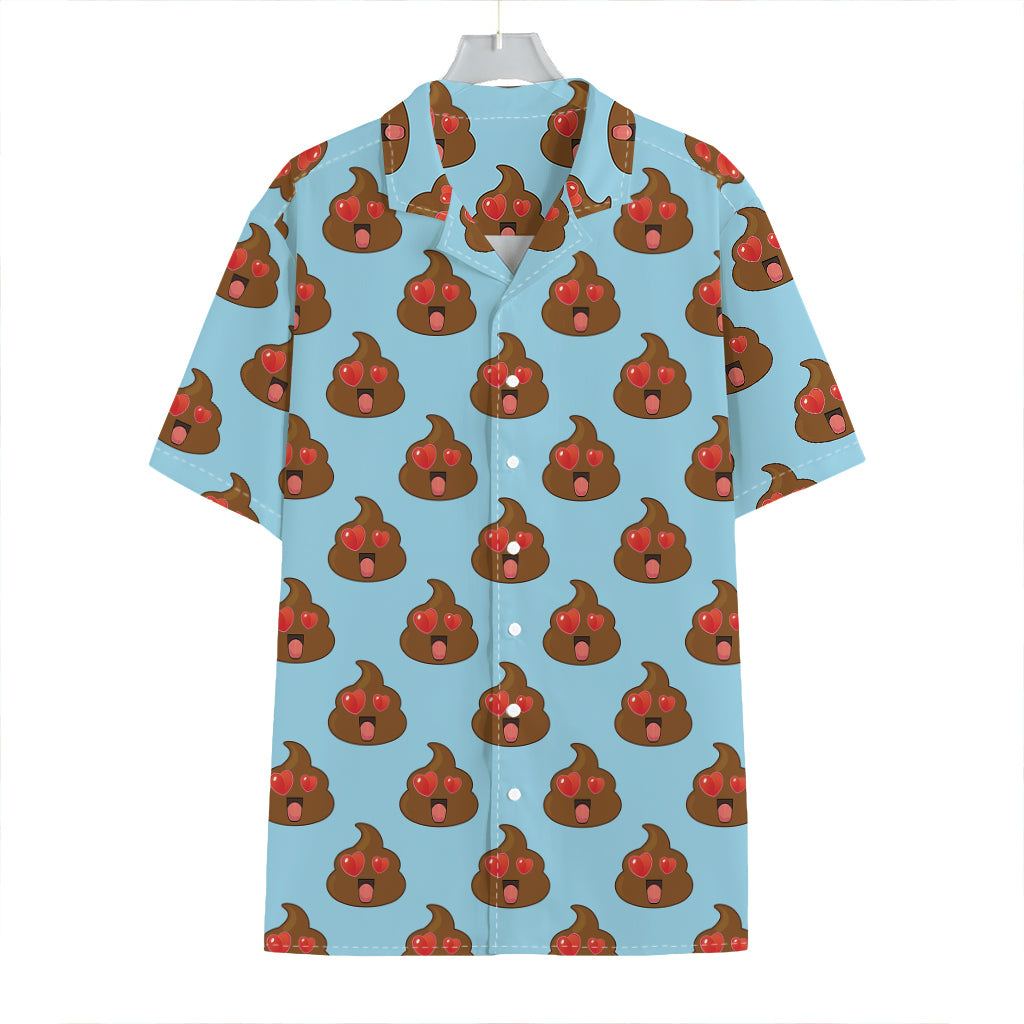 Lovely Poop Pattern Print Hawaiian Shirt