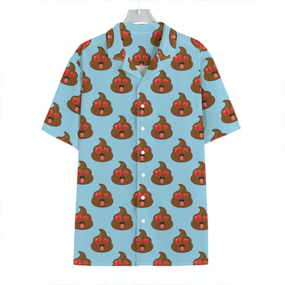 Lovely Poop Pattern Print Hawaiian Shirt