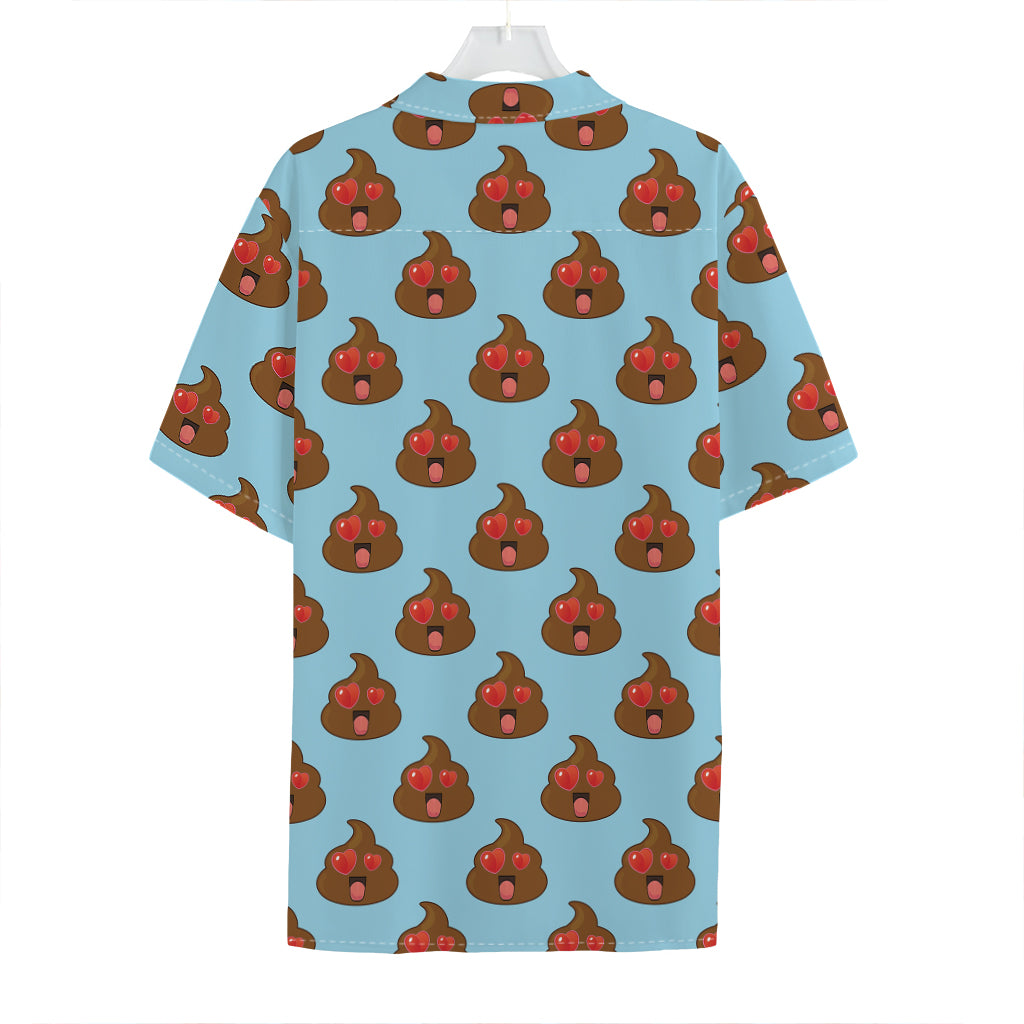 Lovely Poop Pattern Print Hawaiian Shirt