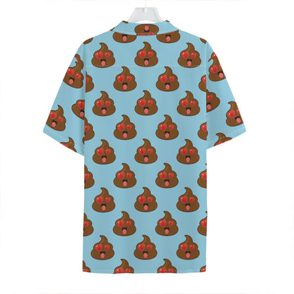 Lovely Poop Pattern Print Hawaiian Shirt
