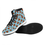 Lovely Poop Pattern Print High Top Leather Sneakers