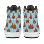 Lovely Poop Pattern Print High Top Leather Sneakers