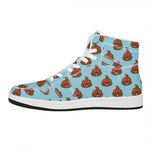 Lovely Poop Pattern Print High Top Leather Sneakers