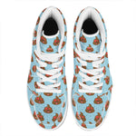 Lovely Poop Pattern Print High Top Leather Sneakers