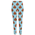 Lovely Poop Pattern Print High-Waisted Pocket Leggings