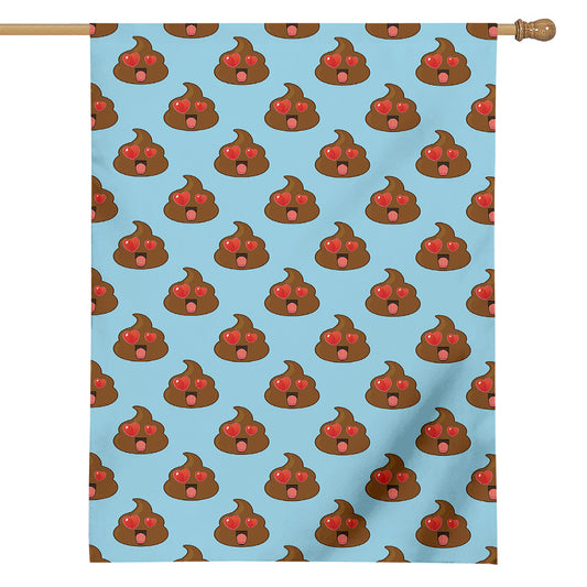 Lovely Poop Pattern Print House Flag