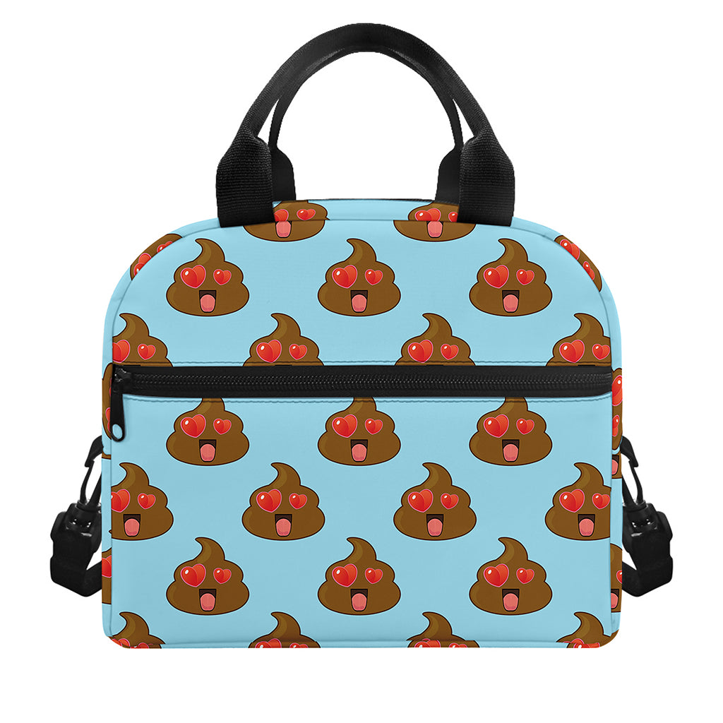 Lovely Poop Pattern Print Insulated Lunch Bag