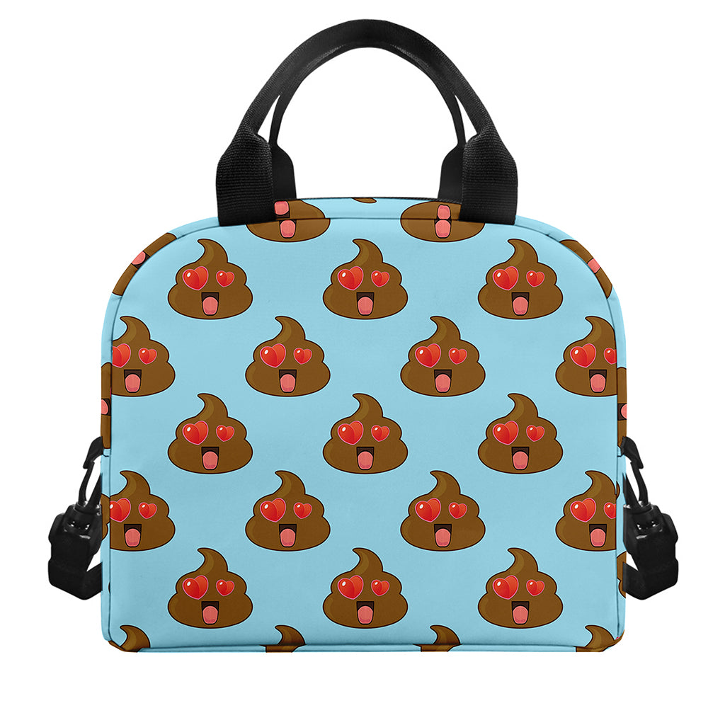 Lovely Poop Pattern Print Insulated Lunch Bag