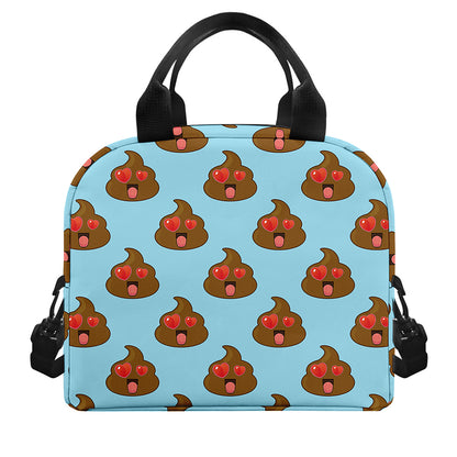 Lovely Poop Pattern Print Insulated Lunch Bag