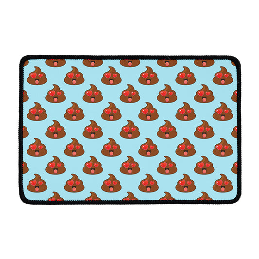 Lovely Poop Pattern Print Kitchen Mat