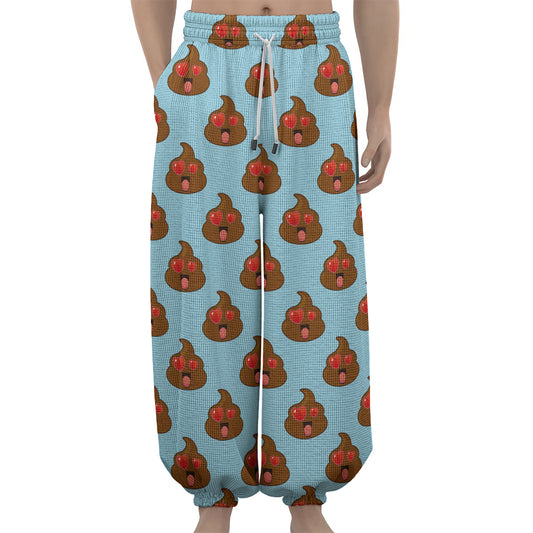 Lovely Poop Pattern Print Lantern Pants